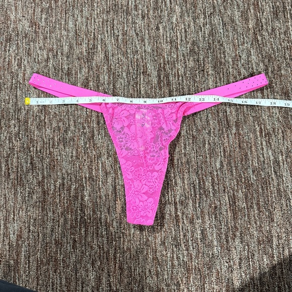 NWT Bundle Victoria’s Secret PINK Lace Thong Panties Size XL - Picture 3 of 9